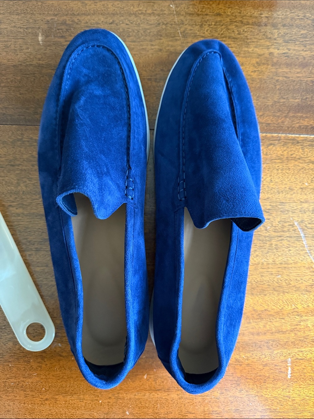 Magnanni Royal Blue Suede Slip-On Loafers
